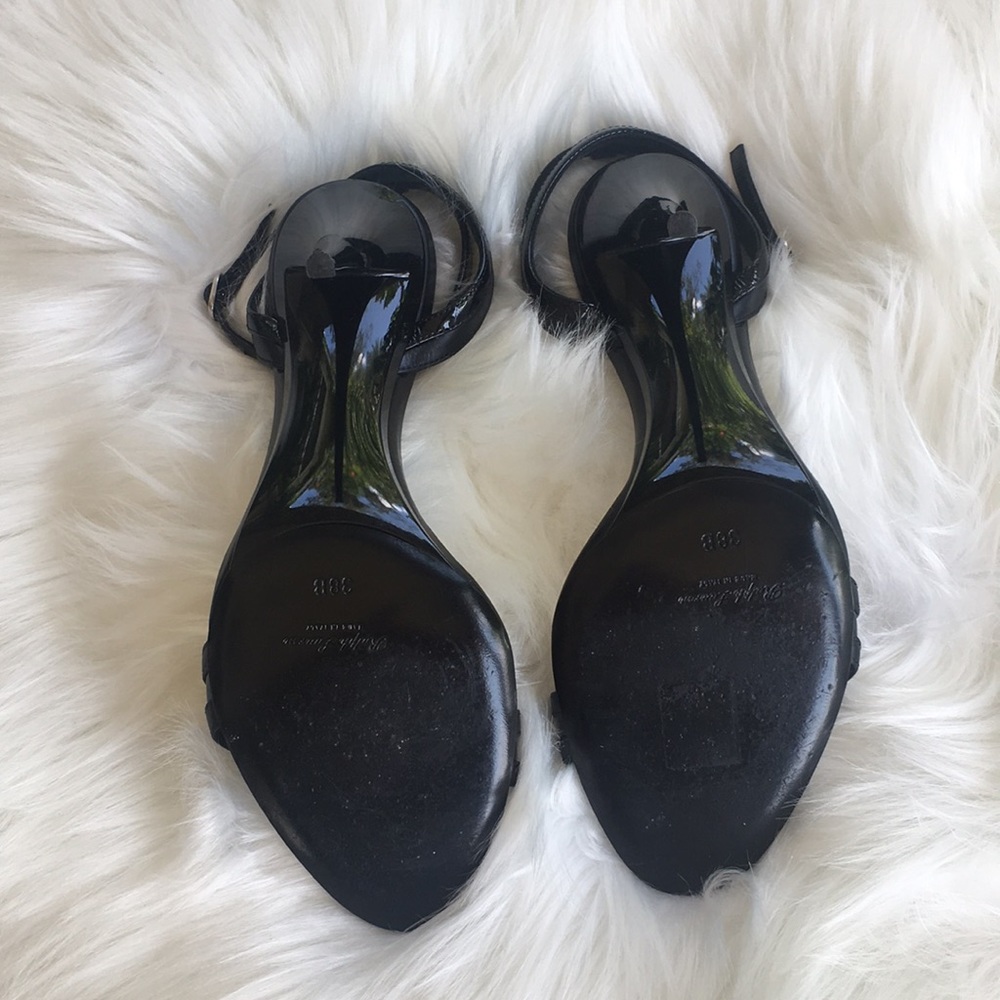 Ralph Lauren:Black High heel Sandals Size 8B. - Picture 5 of 8